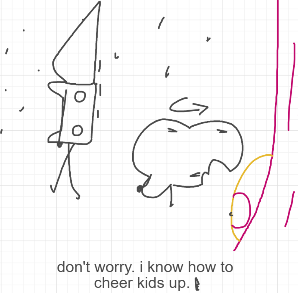 A panel from I've Been Everywhere, Man, episode nine of the Board Boards object show by Furretwalk/WalkingFurret.